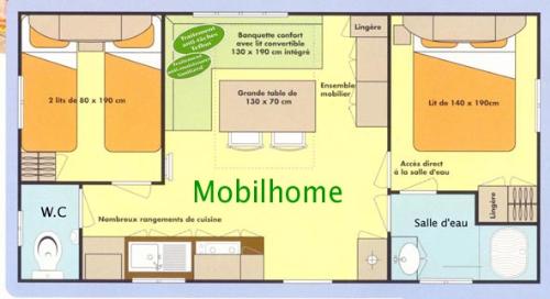 Mobil Home Confort 2 chambres